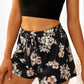 Printed Drawstring Elastic Waist Shorts