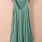 Sleeveless Button Down Mini Dress