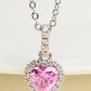 1 Carat Moissanite Heart Pendant Necklace
