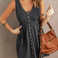Sleeveless Button Down Mini Dress
