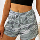 Printed Drawstring Elastic Waist Shorts