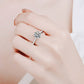 925 Sterling Silver 2 Carat Moissanite Ring