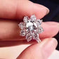 1 Carat Moissanite Flower Ring