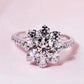 1 Carat Moissanite Flower Ring