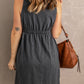 Sleeveless Button Down Mini Dress