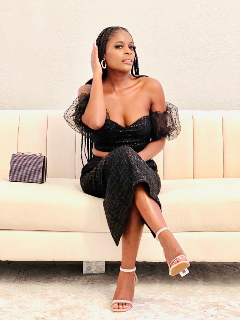 Couture Tweed Tube Top Skirt Set